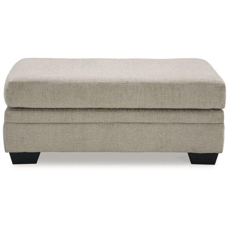 Signature Design by Ashley Stonemeade Upholstered Ottoman, Taupe Brown