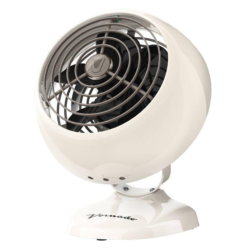 VFAN Mini Classic 2-Speed White Metal Personal Desk Fan