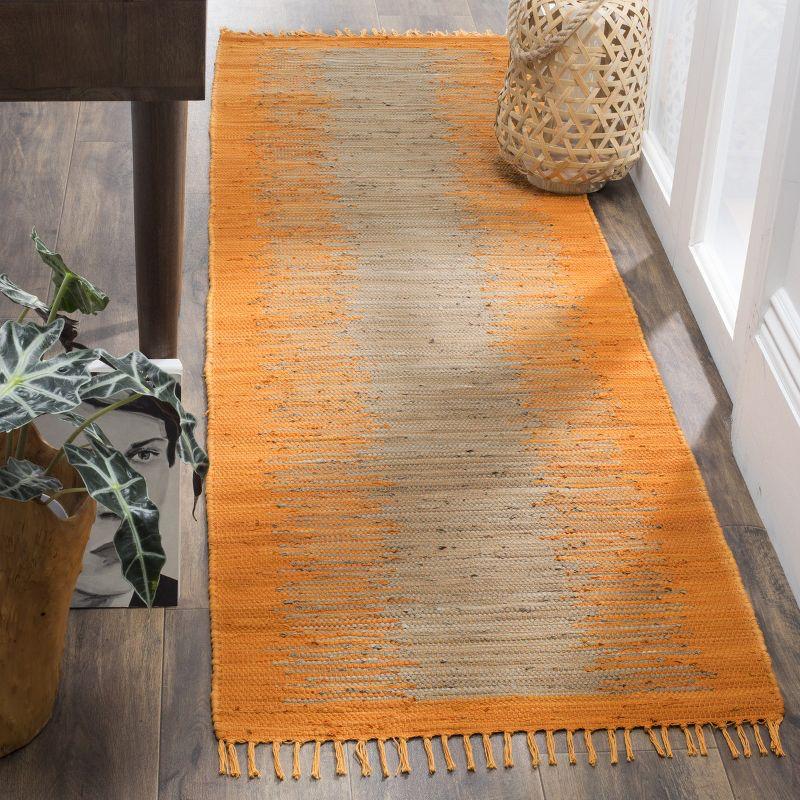 Annia Hand Woven Cotton Abstract Rug