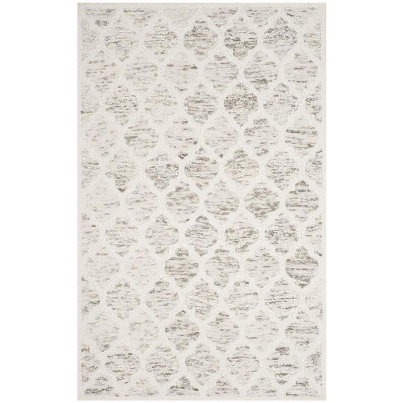 Himalaya HIM121 Hand Loomed Area Rug - Grey/Ivory - 5'x8' - Safavieh.
