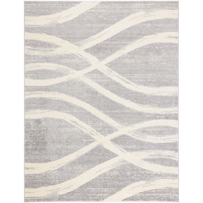 Adirondack ADR125 Machine Made Indoor Area Rug - Grey/Cream - 6'x9' - Safavieh