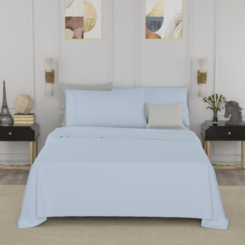 Color Sense Percale Weave Cool & Crisp Cotton Rich Sheet Set