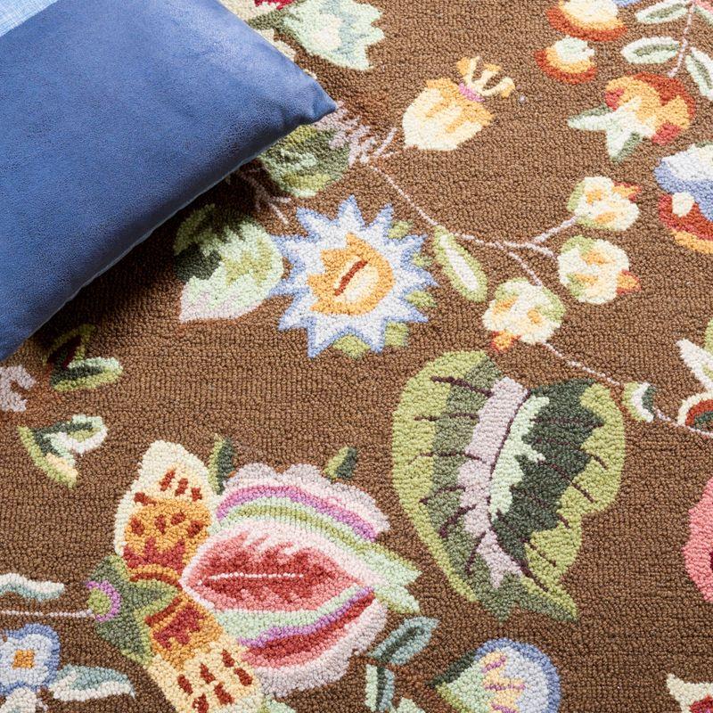Chelsea HK331 Handmade Area Rug - 5'3"x8'3" - Brown - Safavieh