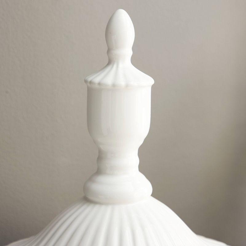 26" Modern Ceramic Urn Vase White - Olivia & May: Large Tabletop Decor, Novelty Design