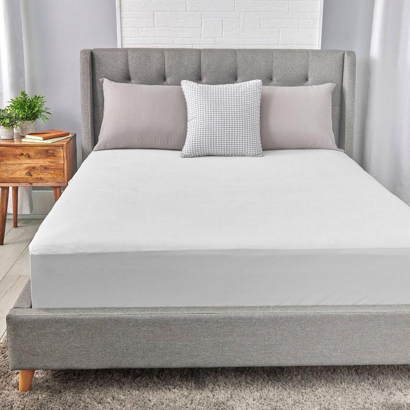 Allerease King Perfect Protection Soft Waterproof Machine Washable Fitted Mattress Protector: Hypoallergenic, OEKO-TEX Certified