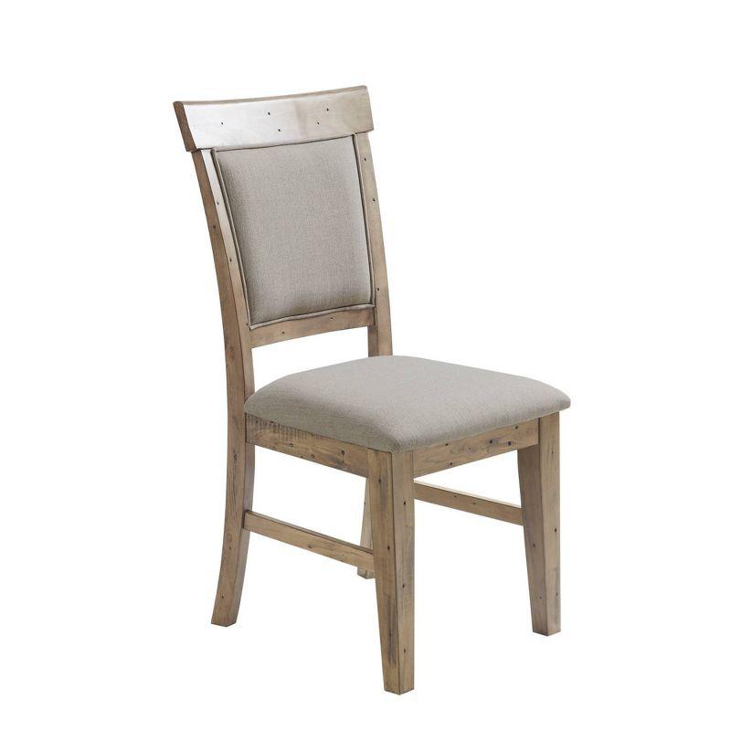 2pk Oliver Dining Side Chairs Cream/Gray - Ink+Ivy