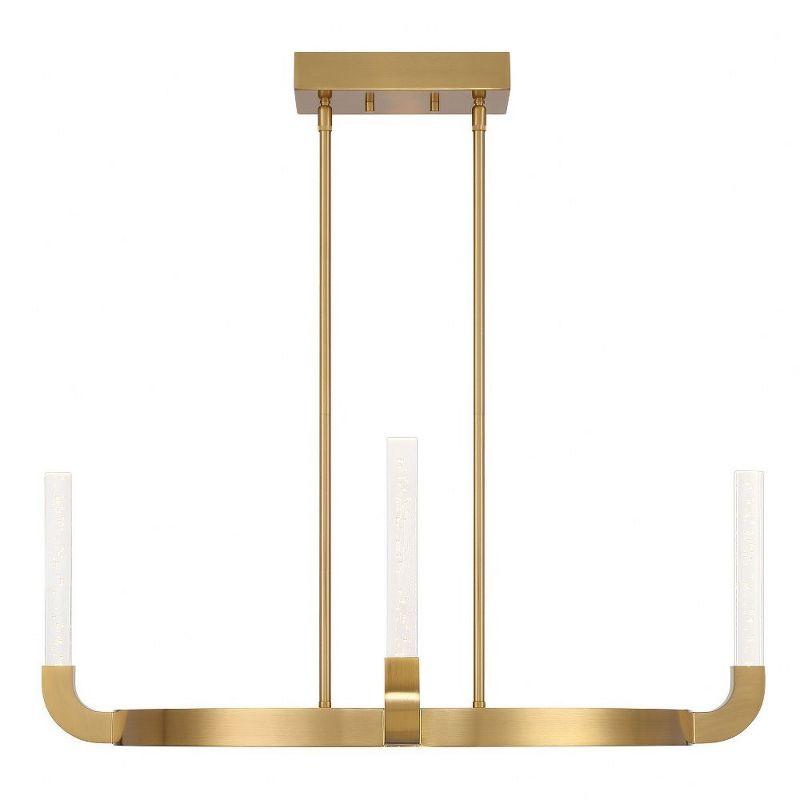 Del Mar 4-Light LED Chandelier in Warm Brass by Breegan Jane