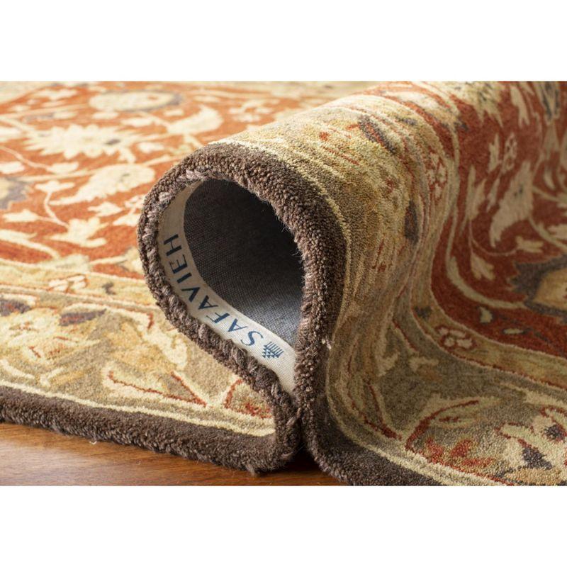 Anatolia AN512 Hand Tufted Indoor Area Rug - Rust/Green - 9'x12' - Safavieh