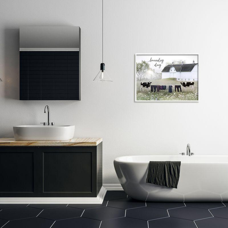 Stupell Industries " Laundry Day Rural Cows Meadow " by Lori Deiter