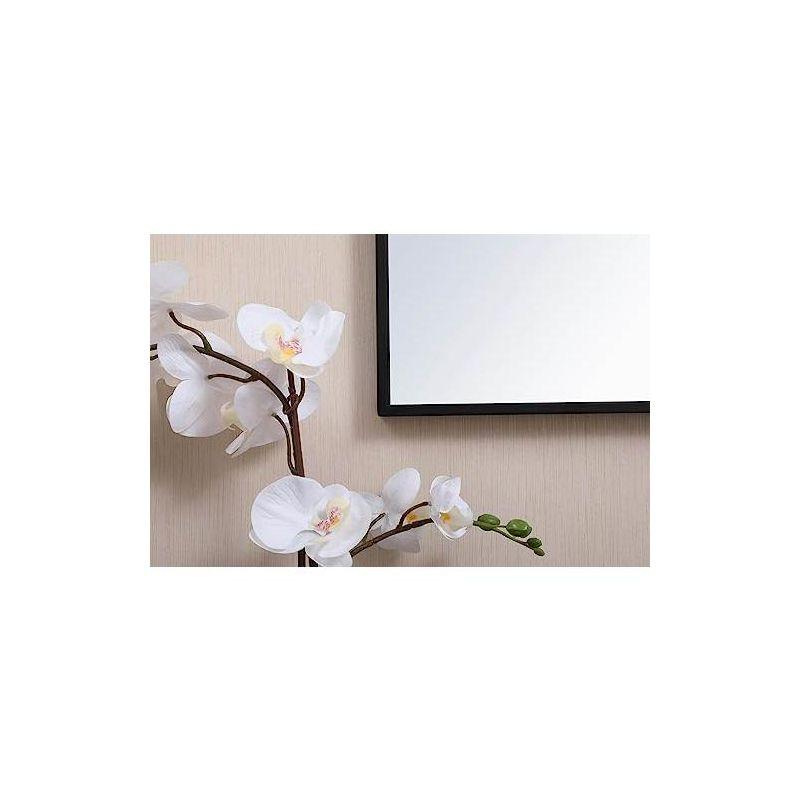 Elegant Lighting Metal frame rectangle mirror 18x28 inch in black