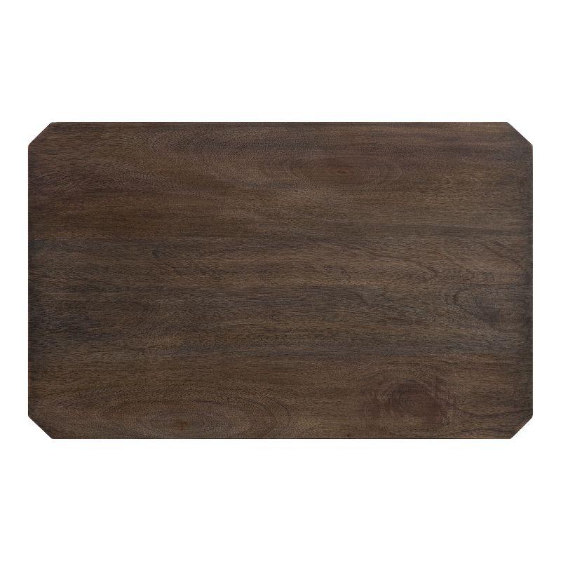 Kate and Laurel Talcott Rectangle Wood Side Table, 22x14x26, Gray