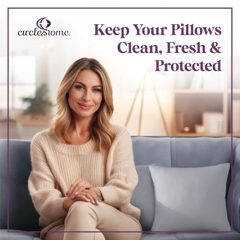 Circles Home, 100% Cotton Zippered Pillow Protector