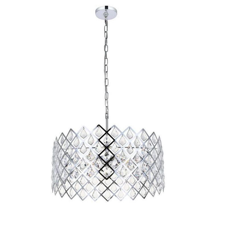 Elegant Lighting Lyla 21 inch pendant in chrome