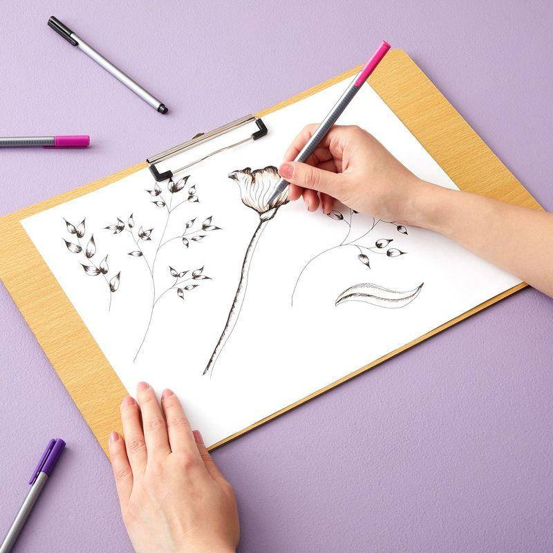 Juvale Extra Large Wooden Clipboard 11x17.3, Wood Horizontal Lap Board with Clip for Drawing Sketch, 3mm Thick