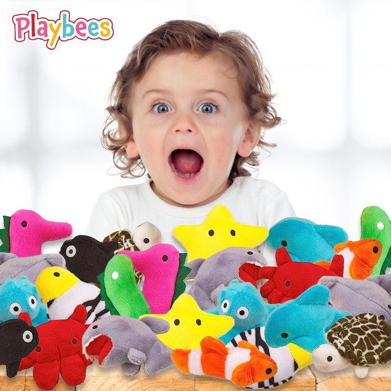 Playbees Sea Animal Plush Toys 24 Pack