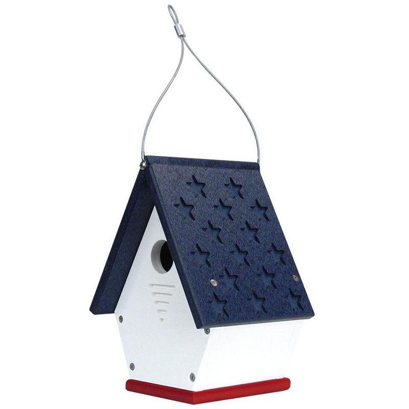 JCs Wildlife Recycled Poly Lumber Wren Chateau Birdhouse - Made in the USA - Perfect Garden and Backyard Birdhouse for Wrens, Chickadees, and