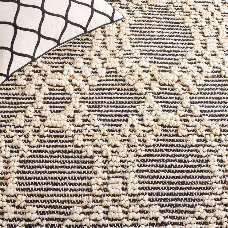 Natural Fiber NF383 Flat Weave Indoor Area Rug - Blush/Black - 6'x9' - Safavieh