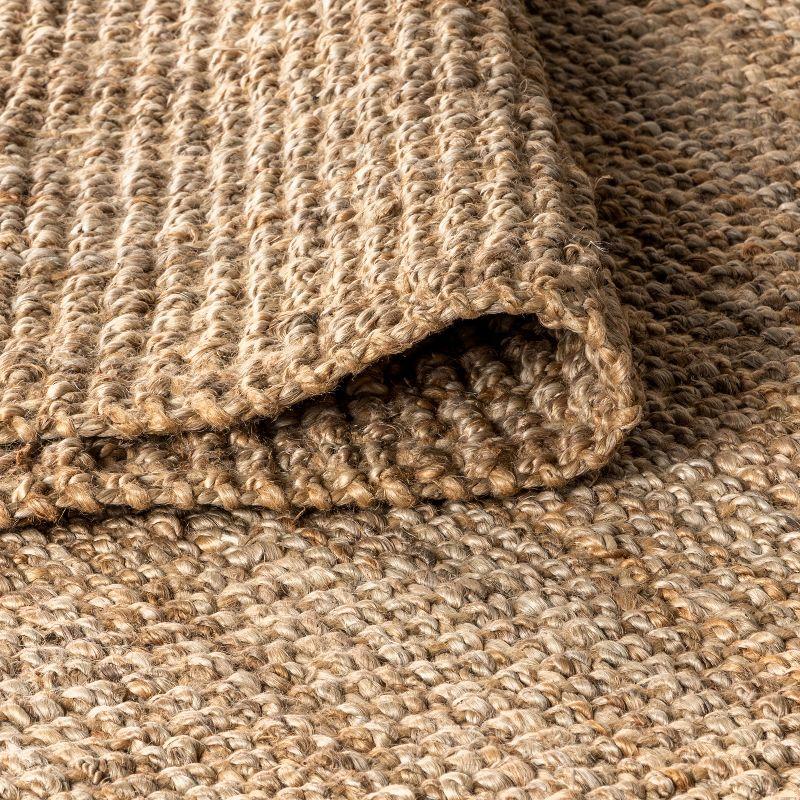 Para Hand Woven Chunky Jute with Fringe Area Rug - JONATHAN Y