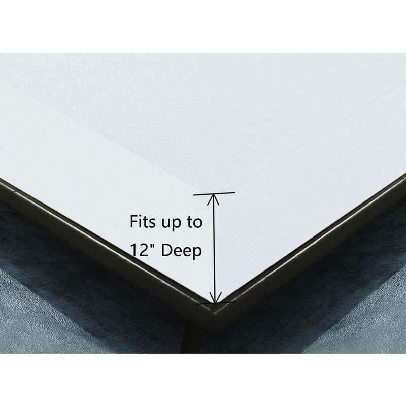 J&V TEXTILES Waterproof Bed Bug Proof Mattress Encasement Protector (Queen)