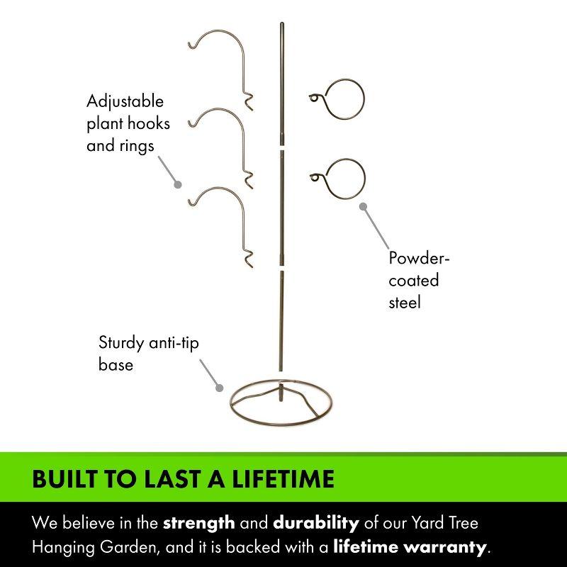 Yard Butler Yard Butler Yard Tree Indoor/Outdoor Adjustable Hanging Steel, Vertical Garden Plant Stand