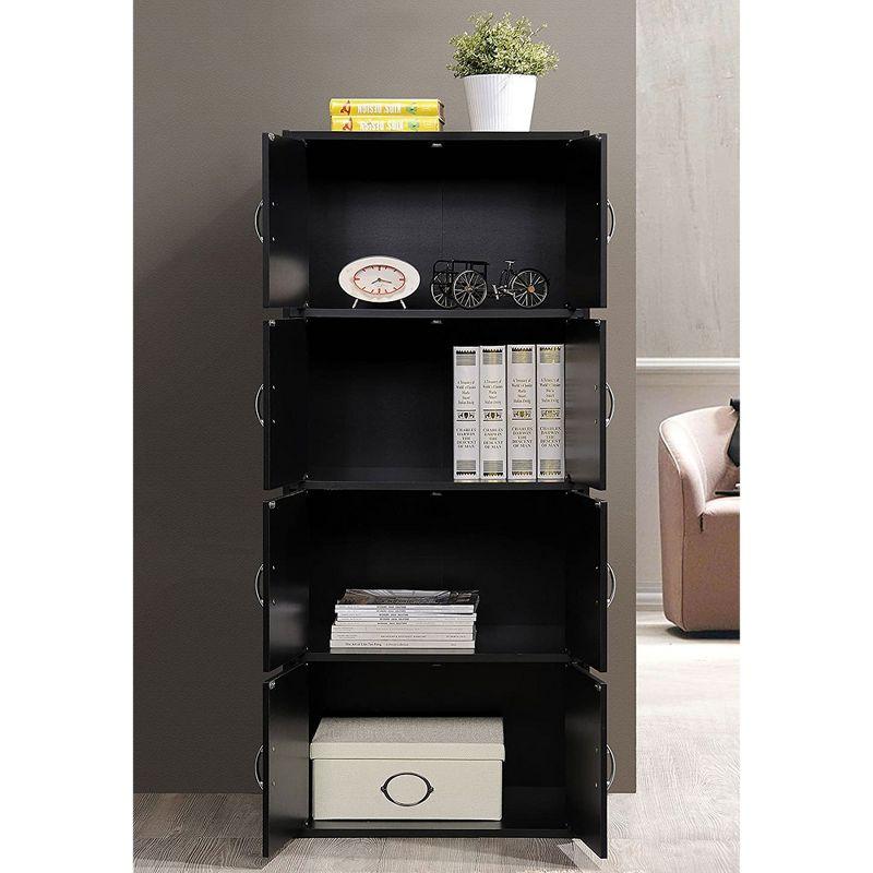 Black 57" Tall Multipurpose Office Storage Cabinet