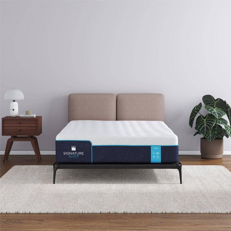 Signature Sleep Bliss 12" Charcoal Cool Gel Memory Foam Mattress Full: Medium Firm, CertiPUR-US, OEKO-TEX Certified