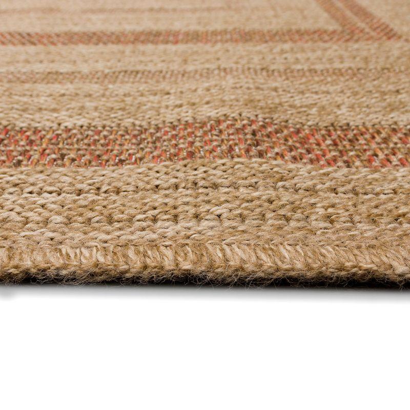 Liora Manne Sahara Multi Border Indoor/Outdoor Rug Terracotta 3'3" x 4'11"