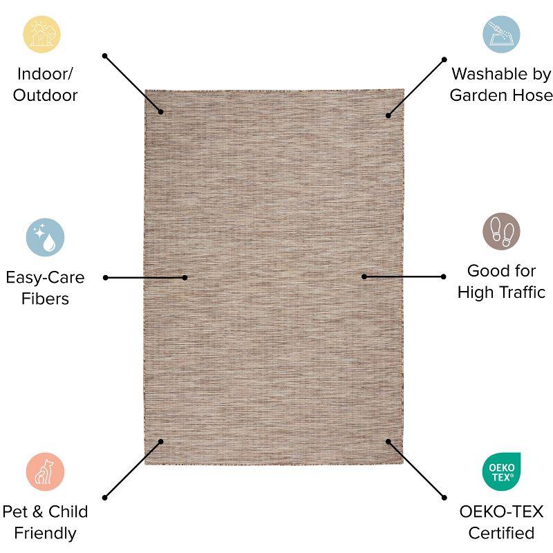 Nourison Positano Solid Indoor Outdoor Rug