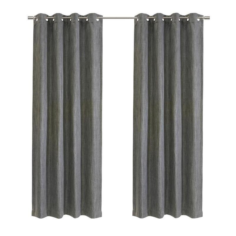 Thermalogic Bryson Provides UV Protection Exclusive Room Darkening Grommet Curtain Panel 52" x 95" Grey