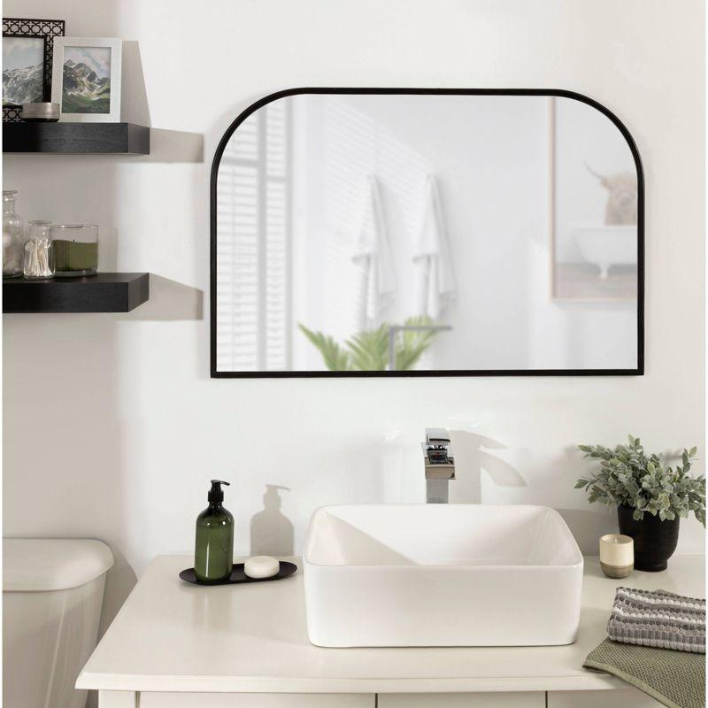 Caskill Framed Arch Wall Mirror - Kate & Laurel All Things Decor