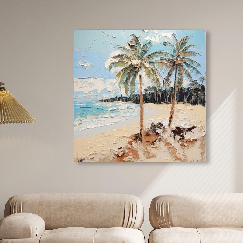 Art Remedy Beach Paradise Chic Coastal Wall Art, 40" x 40", Gallery Wrapped