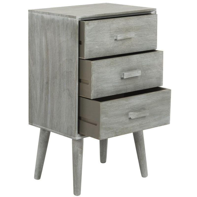 Pomona 3 Drawer Accent Table - CHS5700 - Slate Grey - Safavieh