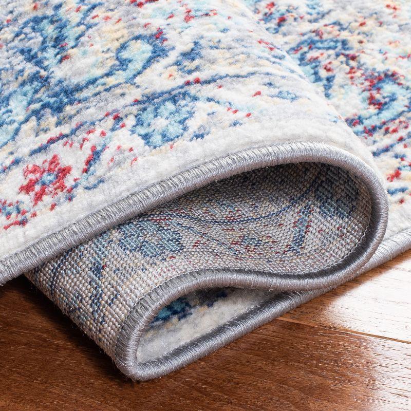 Brentwood BNT869 Power Loomed Area Rug - Ivory/Blue - 6'x9' - Safavieh.