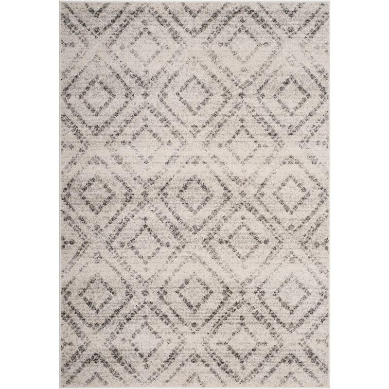 Adirondack ADR131 Non-Shedding Power Loomed Indoor Area Rug - Light Grey/Grey - 6'x9' - Safavieh