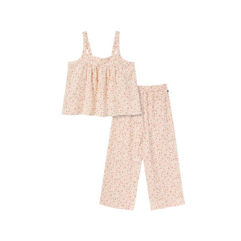 Modern Moments™ by Gerber Mommy & Me Toddler and Adult 2-Piece Top and Cropped Pants Set, Beige Vine Floral, X-Large
