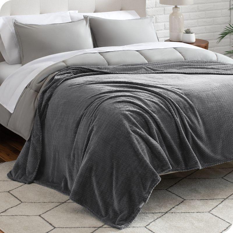 Microplush Fleece Bed Blanket by Bare Home