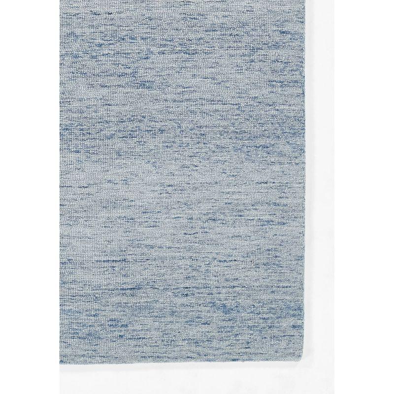 Momeni 2'x3' James Solid Handtufted Accent Rug Light Blue: Wool, Low Pile, Indoor, Rectangle, Cotton Backing