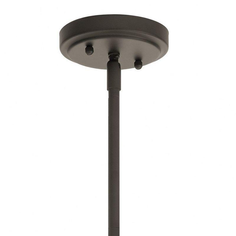 Everly 9.25" 1 Light Mini Schoolhouse Pendant Mercury Glass Brushed Nickel