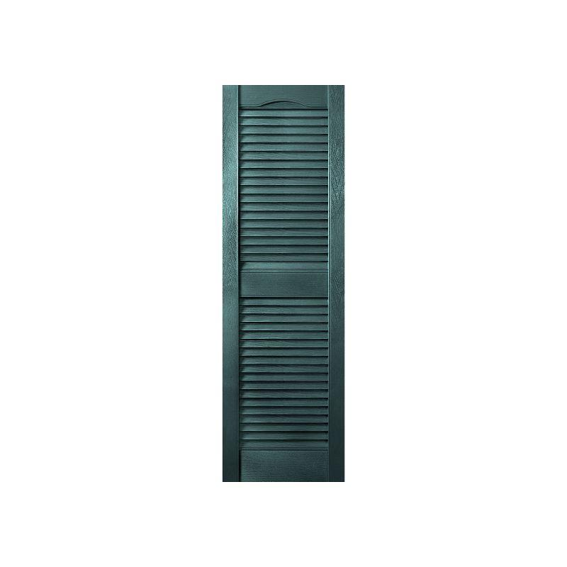 Green 67-Inch Exterior Vinyl Louvered Shutters