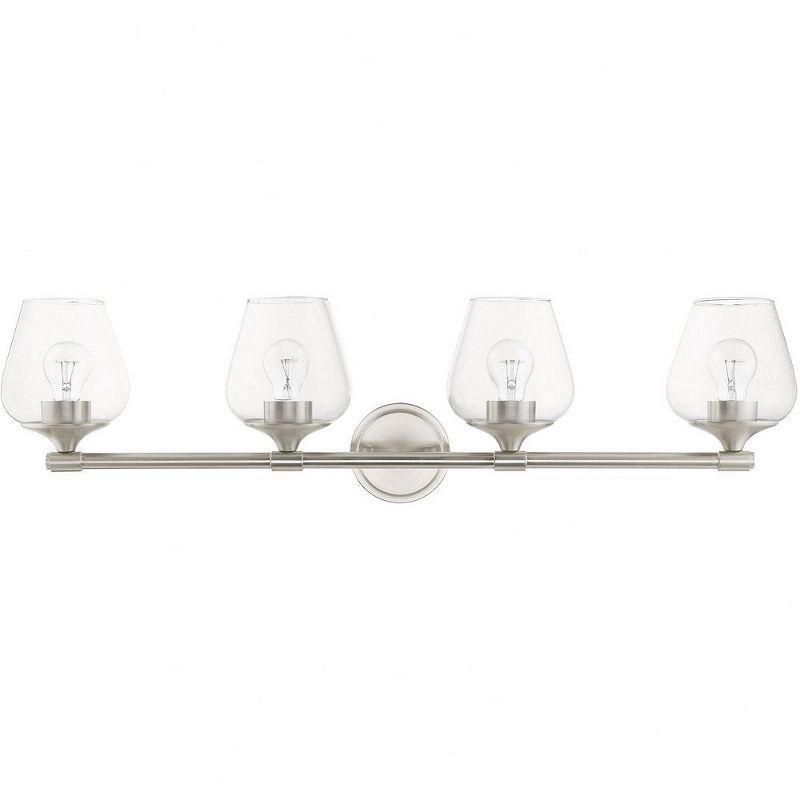 Livex Lighting Willow 4 - Light Vanity in  Brushed Nickel