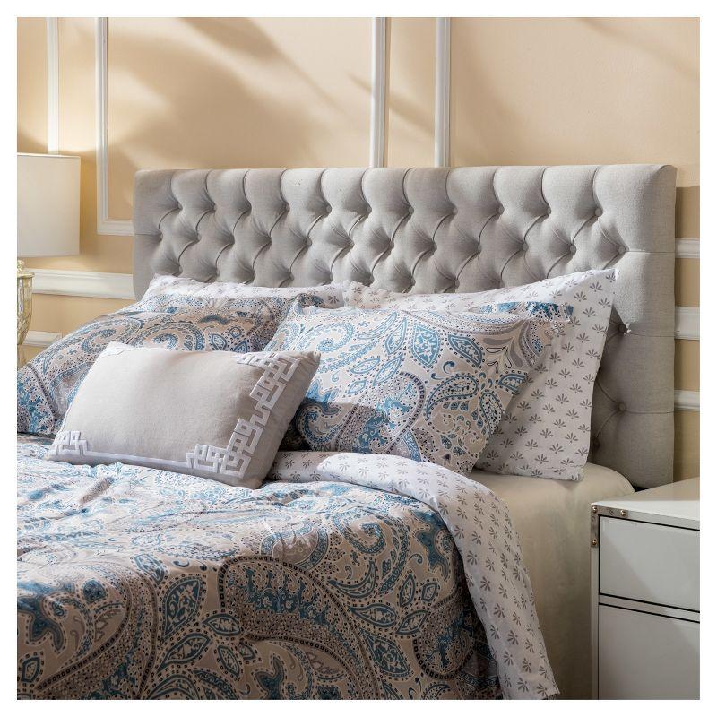 Bierman Upholstered Headboard - Light Gray - Full/Queen - Christopher Knight Home