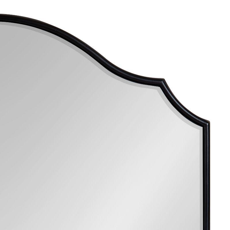 Kate and Laurel Leanna Framed Arch Wall Mirror, 32x28, Black