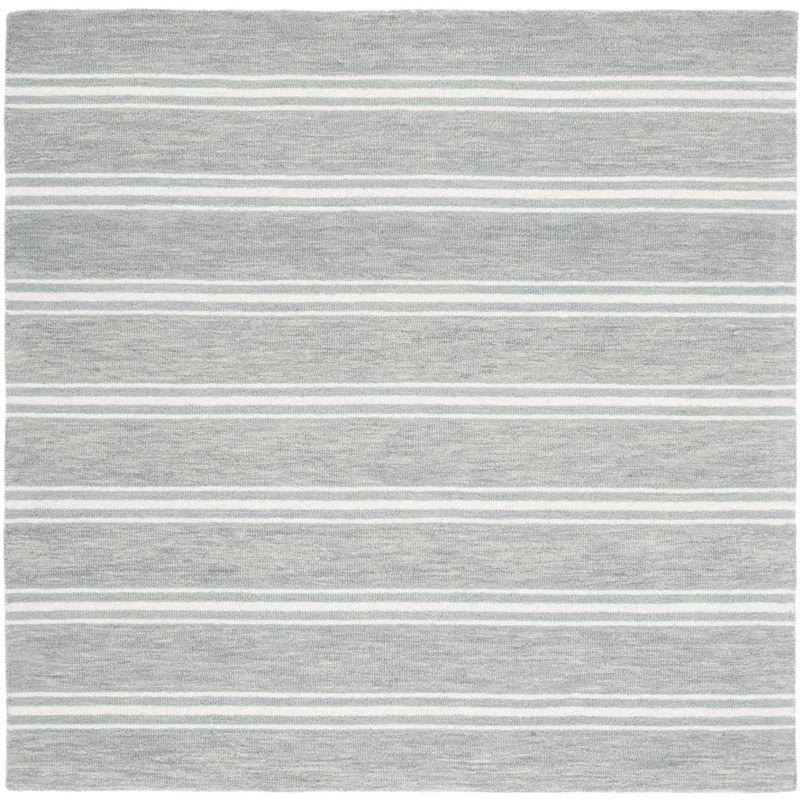 Metro MET601 Hand Tufted Indoor Area Rug - Grey/Ivory - 6'x6' - Safavieh