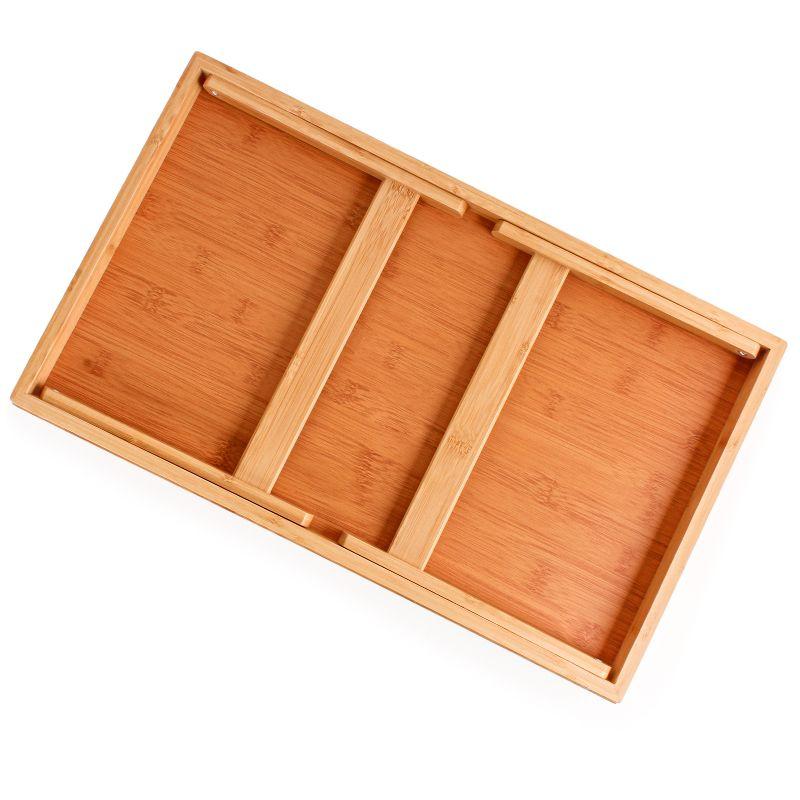 Eco-Friendly Bamboo Breakfast Tray with Folding Legs