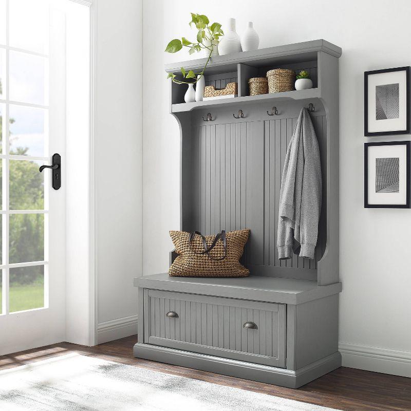Seaside Hall Tree 40'' Wide with Bench and Shoe Storage