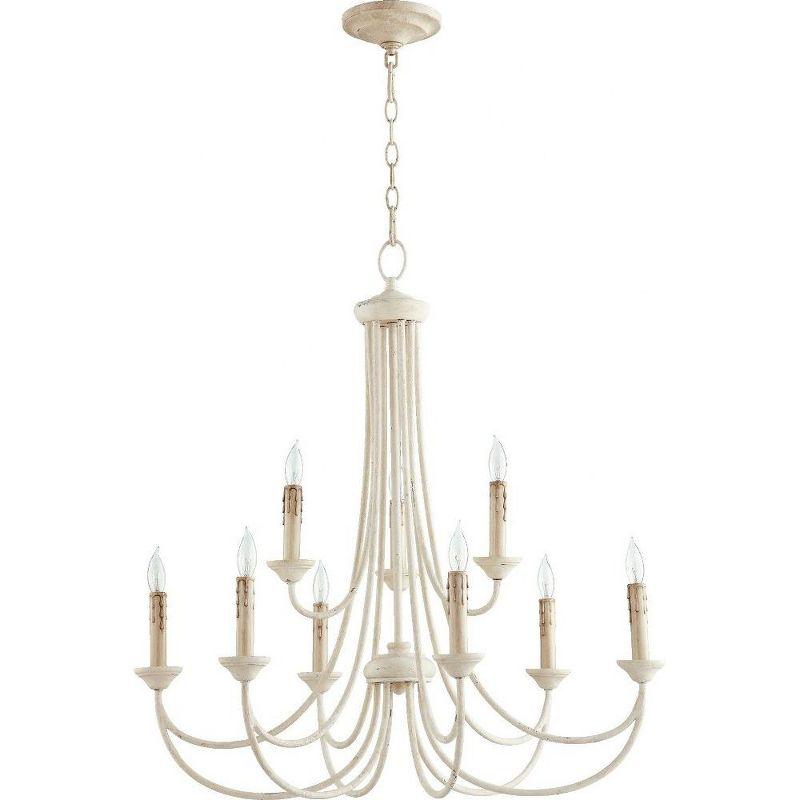 Persian White 32" 9-Light Candelabra Chandelier