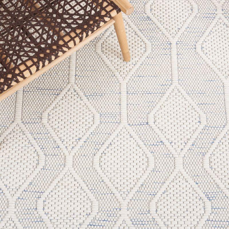 Marbella MRB312 Hand Loomed Indoor Area Rug - Light Blue/Ivory - 5'x8' - Safavieh