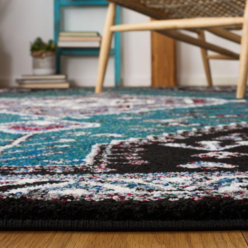 Vintage Hamadan VTH201 Power Loomed Accent Rug - Green/Black - 2'7"x5' - Safavieh.