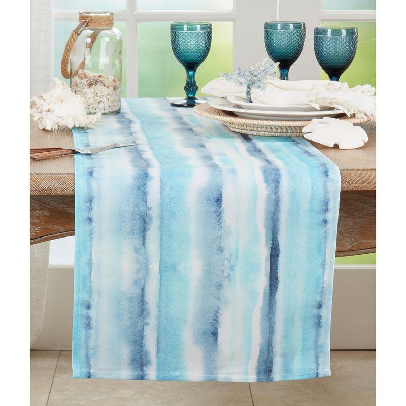 Saro Lifestyle Watercolor Table Runner