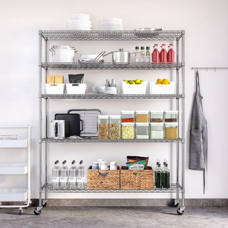 Wire Rolling Storage Cart
